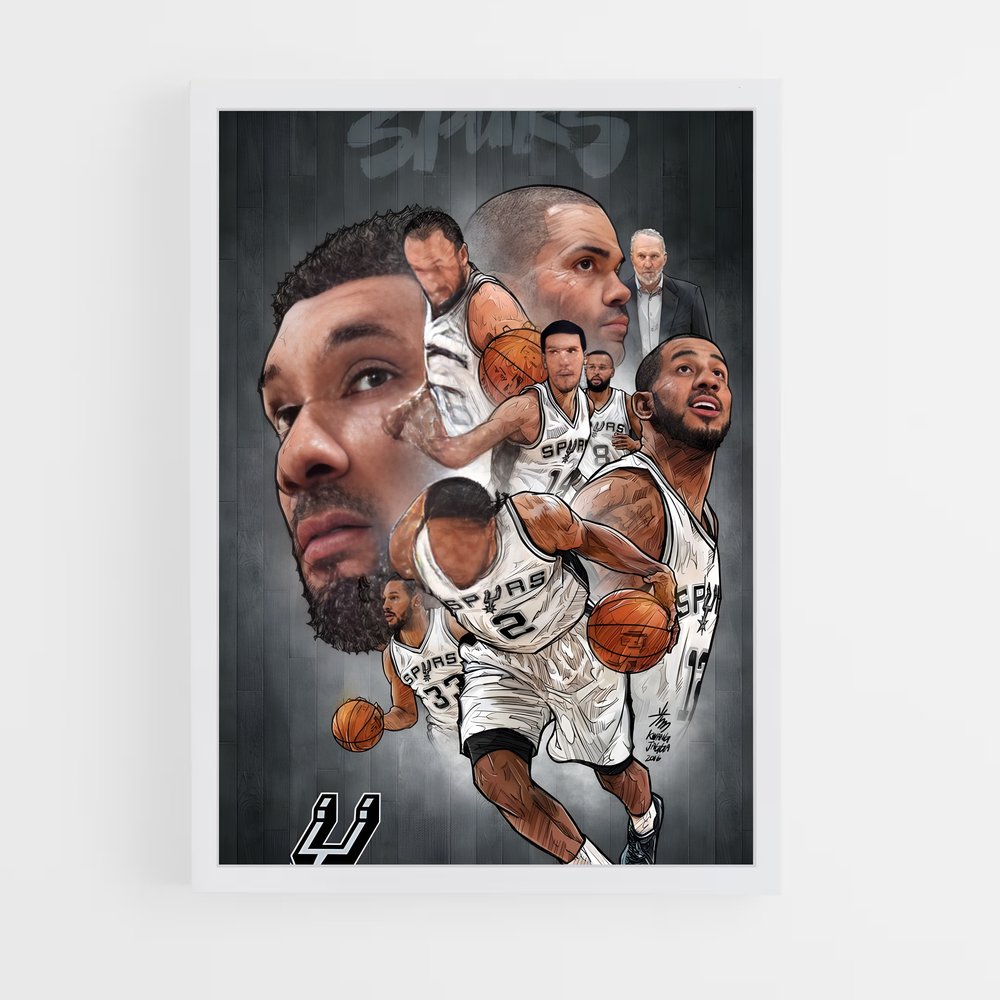 Poster San antonio – affiche Basketball (vue 3)